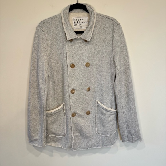 Frank & Eileen Belfast Sweatshirt Peacoat Size S Gray Melange - Picture 2 of 16